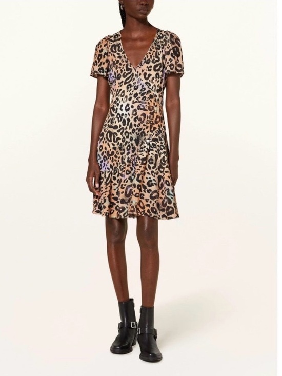 Hugo Boss Dresses & Skirts - HUGO by HUGO BOSS Kaluna-1 Leopard Print V-Neck Dress - NWT - size US 6, IT 42